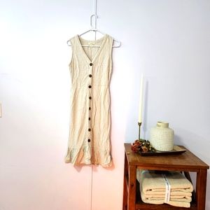Monteau rayon/linen summer dress, Large women's.